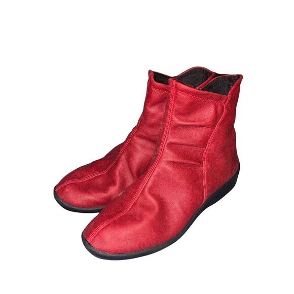 Arcopedico L19 Women's Cherry Red Supporting Ankle Boots 4281 size 41 (10.5) - Picture 8 of 11
